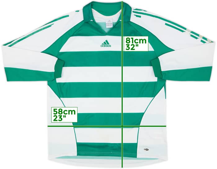2005-06 Rapid Vienna Home L/S Shirt - 4/10 - (XL)