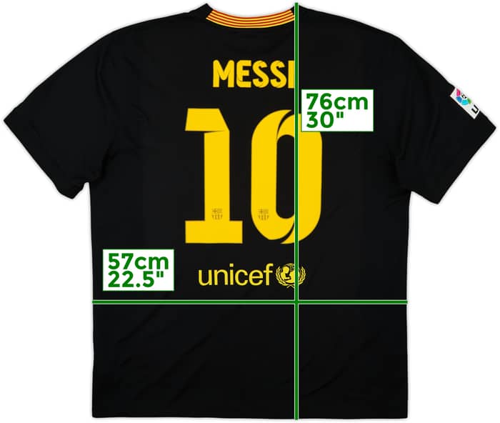 2013-14 Barcelona Third Shirt Messi #10 - 8/10 - (XL)