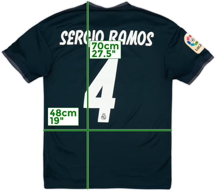 2018-19 Real Madrid Away Shirt Sergio Ramos #4 - 5/10 - (S)