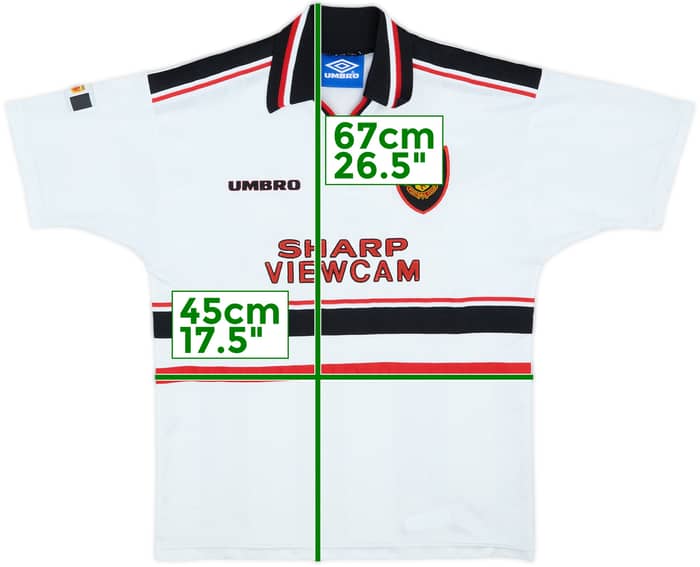 1997-99 Manchester United Away Shirt - 8/10 - (L.Boys)