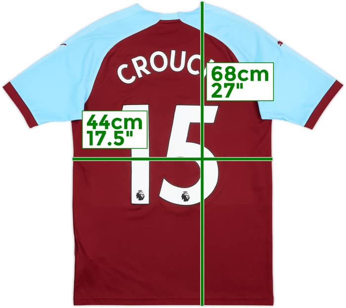 2018-19 Burnley Home Shirt Crouch #15 - 8/10 - (S)