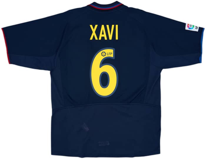 2002-03 Barcelona Away Shirt Xavi #6 - 8/10 - (L)