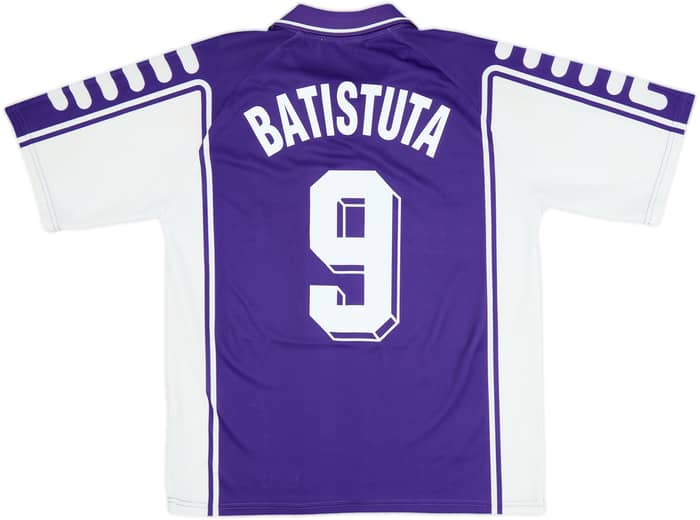 1999-00 Fiorentina Home Shirt Batistuta #9 - 9/10 - (L)