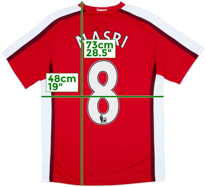 2008-10 Arsenal Home Shirt Nasri #8 - 8/10 - (S)