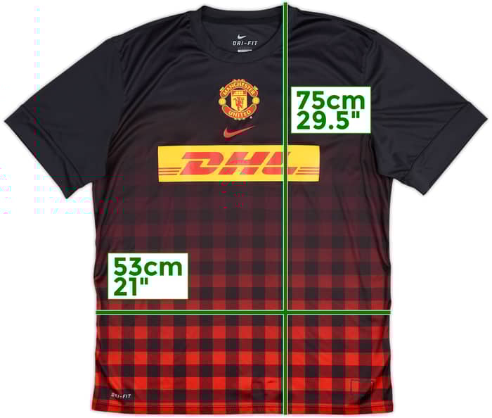 2013-14 Manchester United Nike Training Shirt - 8/10 - (XL)