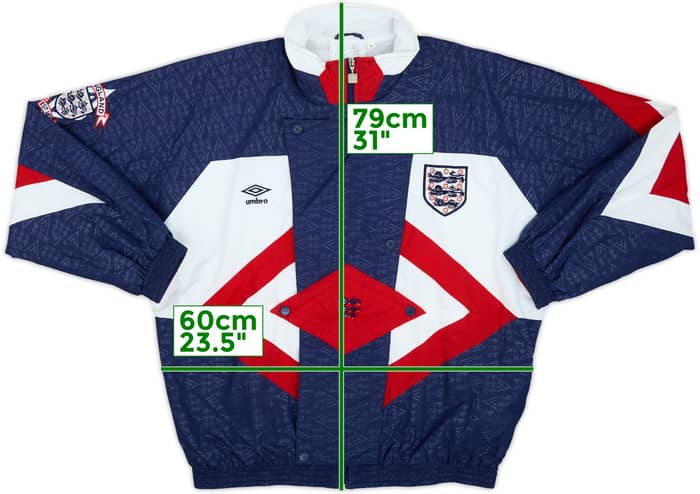 1990-92 Inglaterra Umbro Chaqueta de chándal - 8/10 - (XL)
