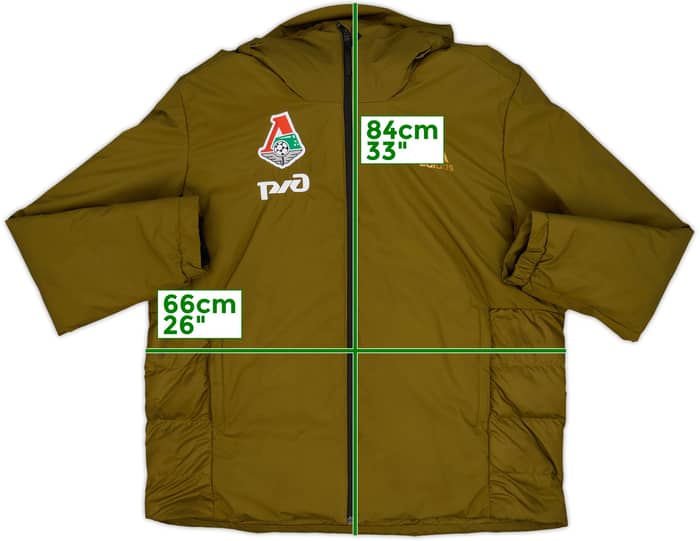 2021-22 Lokomotiv Moscow adidas Padded Bench Coat - 7/10 - (XL)