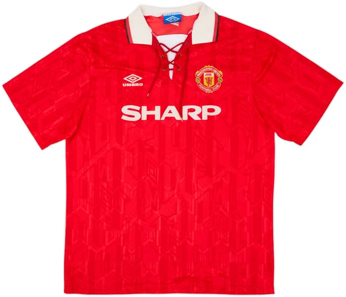 1992-94 Manchester United Home Shirt Cantona #7 - 7/10 - (L)