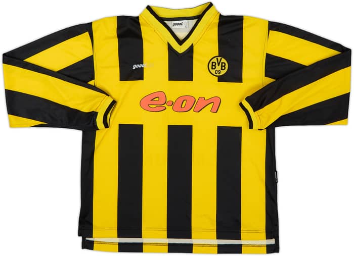 2000-02 Borussia Dortmund Home L/S Shirt - 6/10 - (M.Boys)