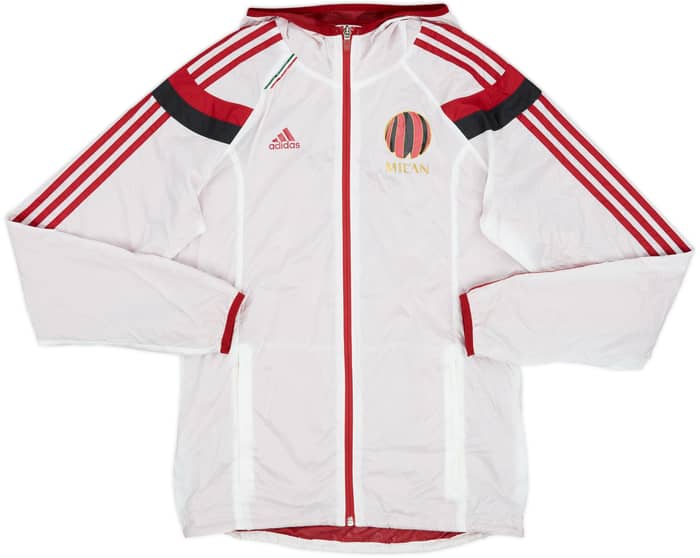 2014-15 AC Milan adidas Chaqueta de chándal con capucha - 8/10 - (S)