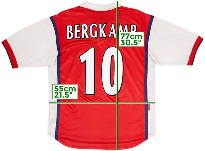 1998-99 Arsenal Home Shirt Bergkamp #10 - 6/10 - (M)