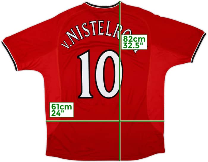 2000-02 Manchester United Home Shirt V.Nistelrooy #10 - 4/10 - (XL)