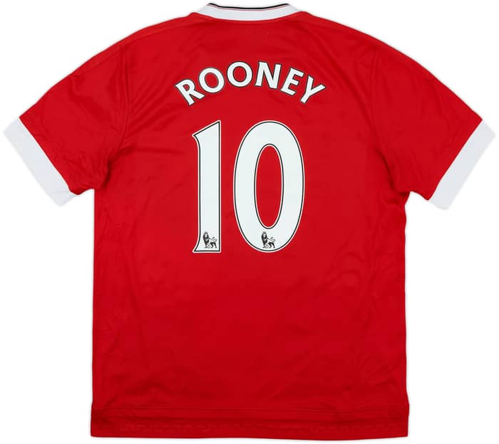2015-16 Manchester United Home Shirt Rooney #10 - 7/10 - (L)