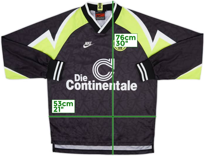 1995-96 Borussia Dortmund Deutscher Meister Away L/S Shirt - 6/10 - (L)