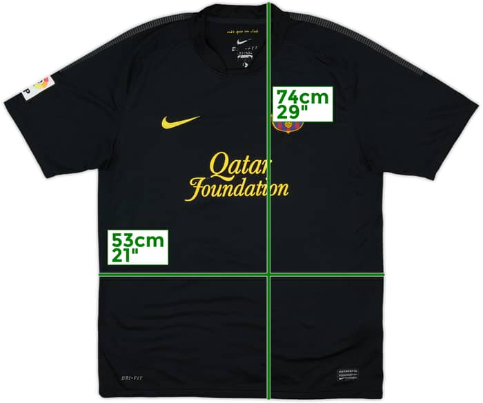 2011-12 Barcelona Away Shirt #4 - 5/10 - (L)