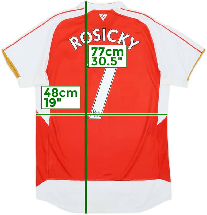 2015-16 Arsenal Home Shirt Rosicky #7 - 6/10 - (S)