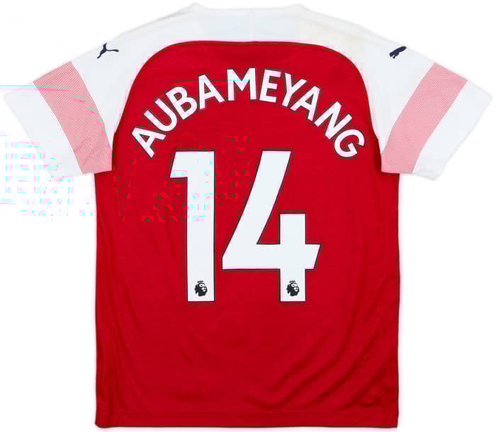 2018-19 Arsenal Home Shirt Aubameyang #14 - 6/10 - (L.Boys)