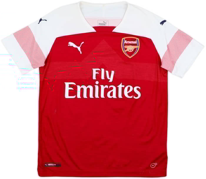 2018-19 Arsenal Home Shirt Aubameyang #14 - 6/10 - (L.Boys)