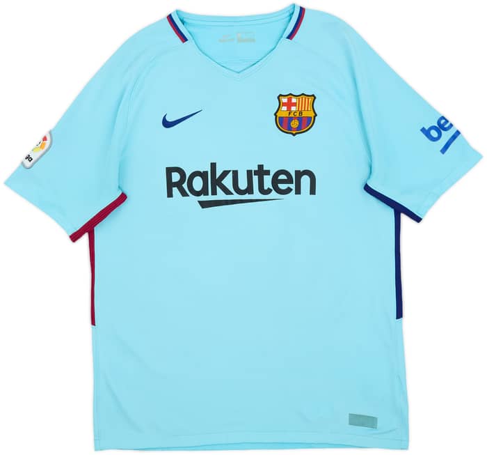 2017-18 Barcelona Away Shirt Pique #3 - 6/10 - (L)