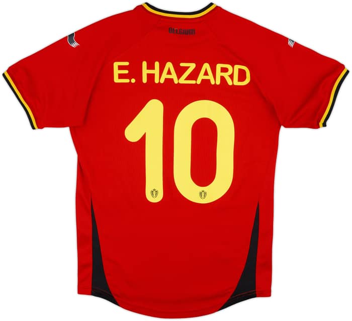 2014-15 Belgium Home Shirt E.Hazard #10 - 6/10 - (L)