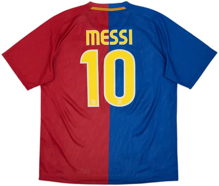 2008-09 Barcelona Player Issue Home Shirt Messi #10 - 10/10 - (XL)