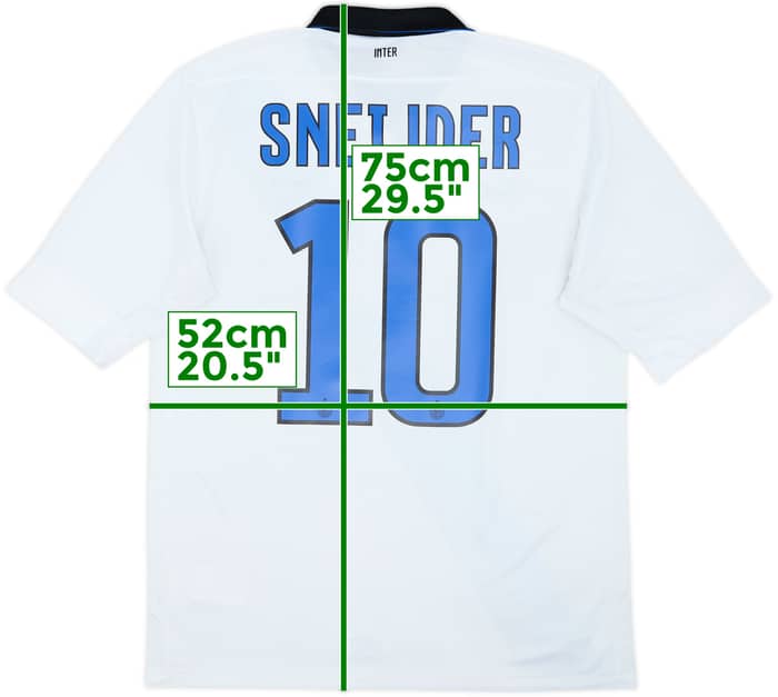 2011-12 Inter Milan Away Shirt Sneijder #10 - 7/10 - (M)