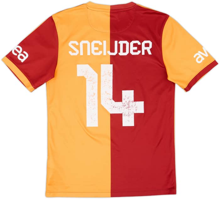 2013-14 Galatasaray Home Shirt Sneijder #14 - 6/10 - (S)