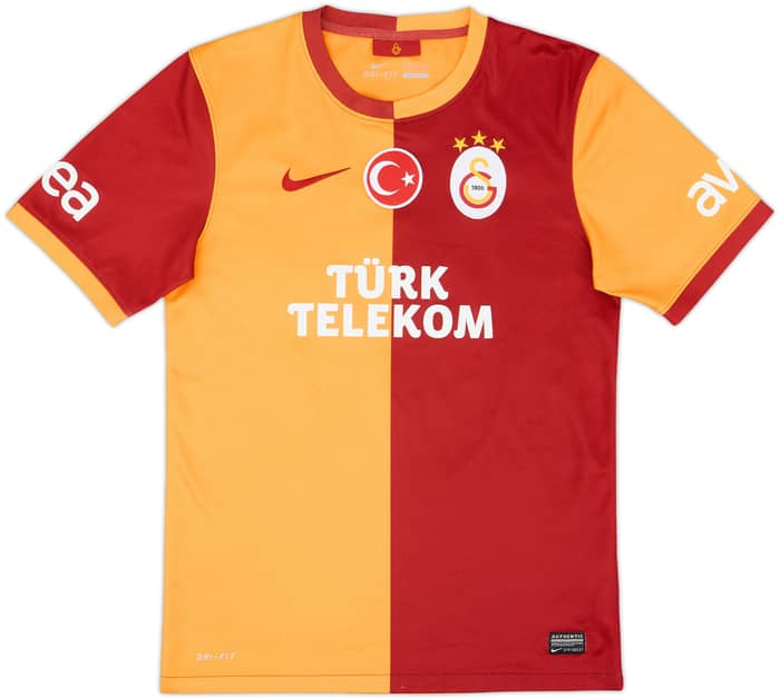 2013-14 Galatasaray Home Shirt Sneijder #14 - 6/10 - (S)