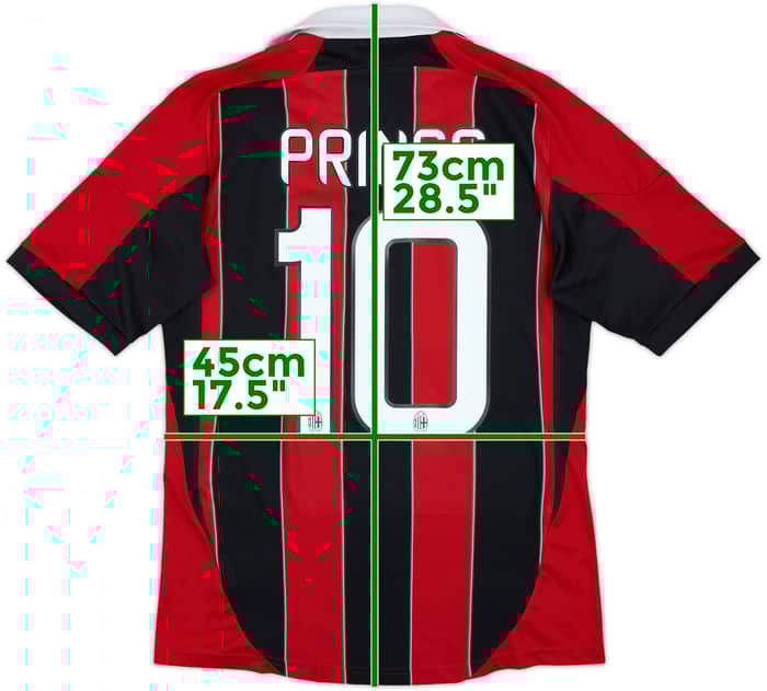 2012-13 AC Milan Home Shirt Prince #10 - 6/10 - (S)