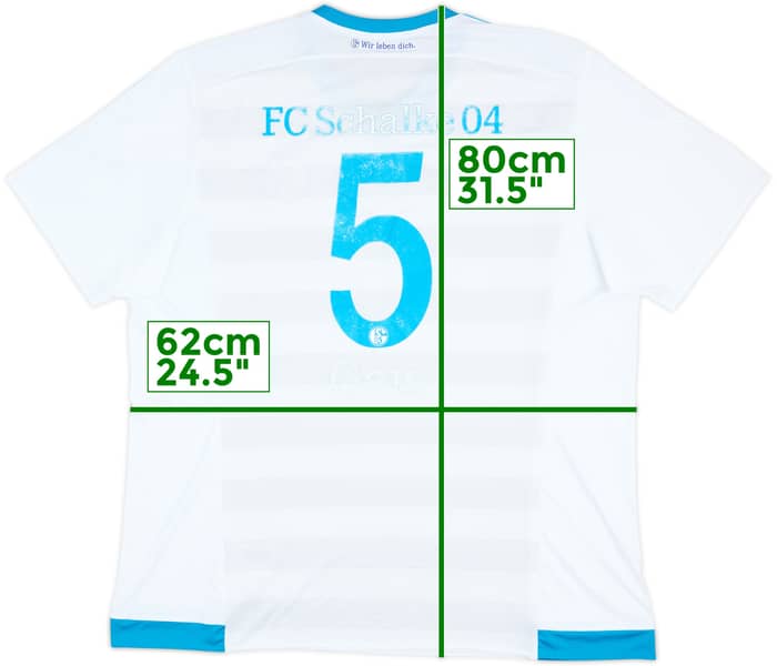 2015-17 Schalke Away Shirt Geis #5 - 5/10 - (XXL)