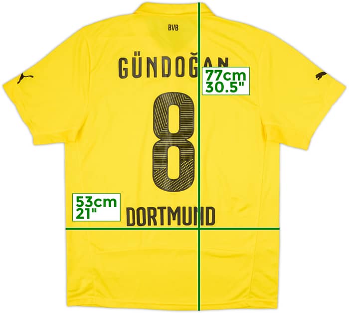 2014-15 Dortmund CL Home Shirt Gundogan #8 - 9/10 - (L)