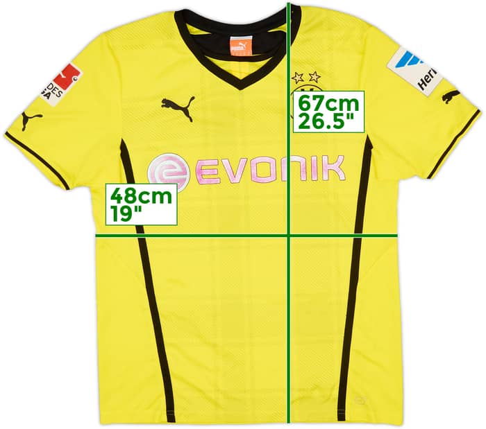 2013-14 Borussia Dortmund Home Shirt Hoffman #7 - 3/10 - (M)