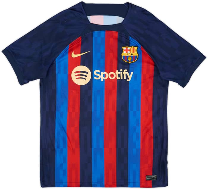 2022-23 Barcelona Home Shirt Lewandowski #9 - 6/10 - (M)