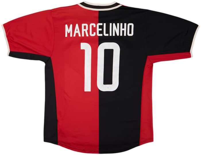 Camiseta de la tercera equipación firmada del Hertha BSC 2002-03 Marcelinho #10 - 6/10 - (L)