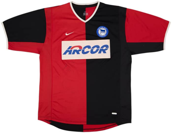 Camiseta de la tercera equipación firmada del Hertha BSC 2002-03 Marcelinho #10 - 6/10 - (L)