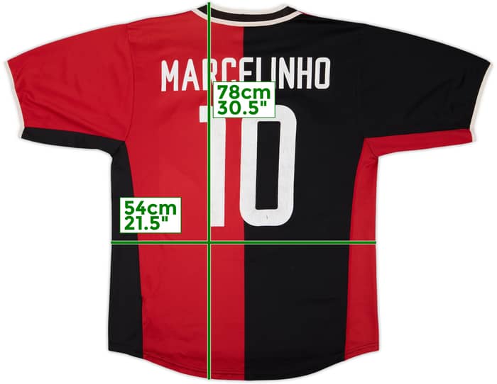 Camiseta de la tercera equipación firmada del Hertha BSC 2002-03 Marcelinho #10 - 6/10 - (L)