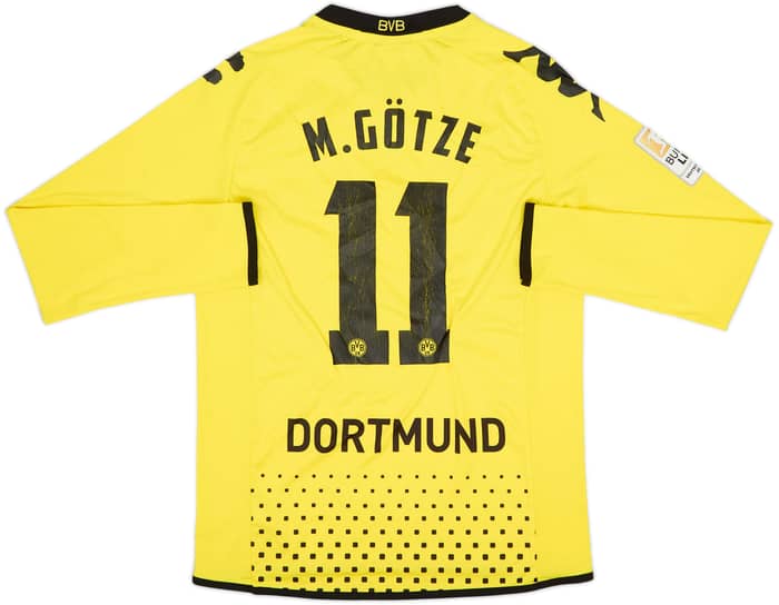 2011-12 Borussia Dortmund Home L/S Shirt M. Gotze #11 - 5/10 - (M)