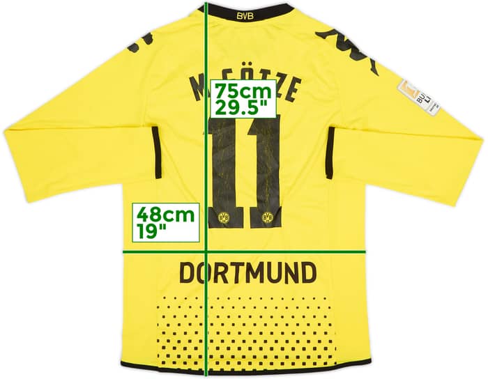 2011-12 Borussia Dortmund Home L/S Shirt M. Gotze #11 - 5/10 - (M)