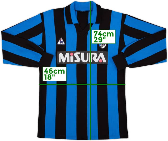 1986-88 Inter Milan Home L/S Shirt #11 - 4/10 - (M)