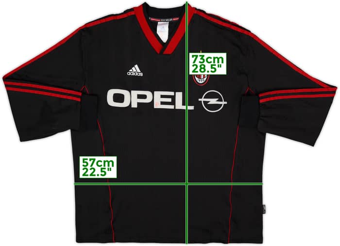 1999-00 AC Milan adidas Training L/S Shirt - 7/10 - (XL)