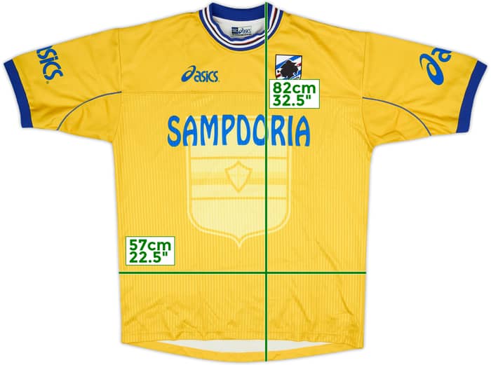 2001-02 Sampdoria Asics Camiseta de Entrenamiento - 6/10 - (XL)