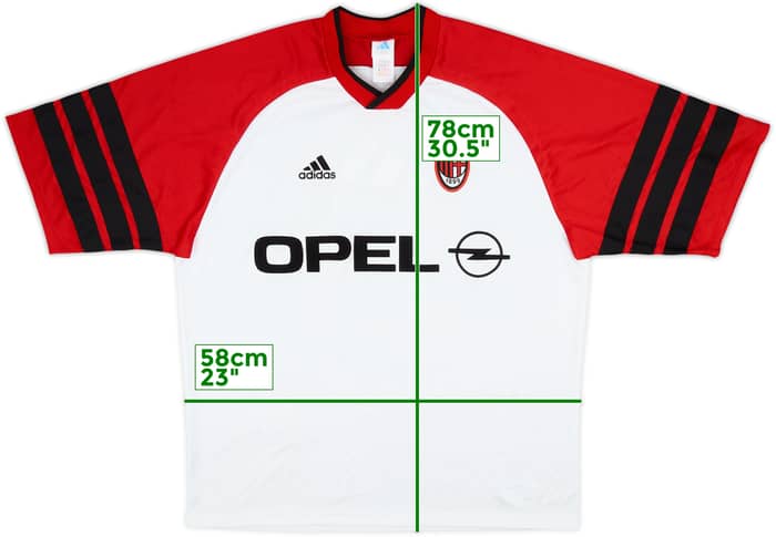 1998-00 AC Milan adidas Training Shirt - 8/10 - (XL)