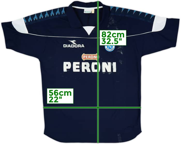 2000-01 Napoli Diadora Training Shirt - 3/10 - (L)
