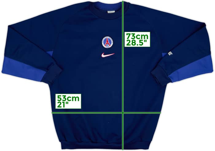 1997-98 Paris Saint-Germain Nike Sweat Top - 8/10 - (M)