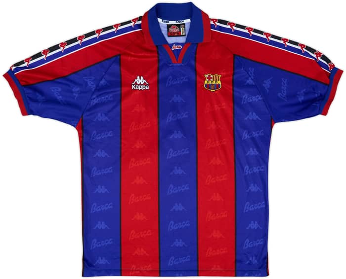 1995-97 Barcelona Home Shirt #7 - 8/10 - (XL)