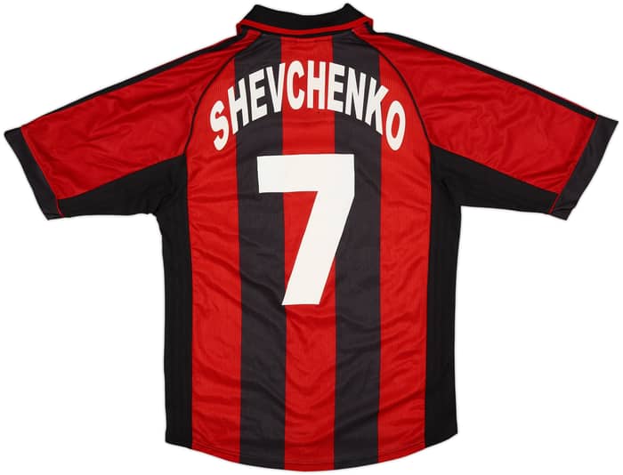 1998-00 AC Milan Home Shirt Shevchenko #7 - 5/10 - (S)