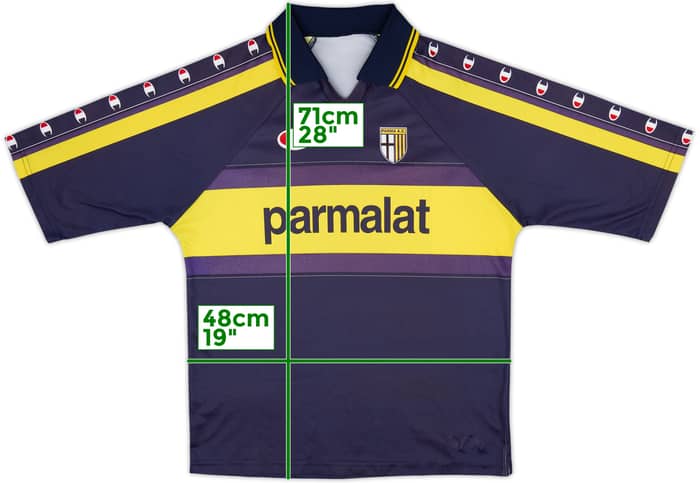 Camiseta Básica de visitante del Parma 1999-00 - 4/10 - (L)