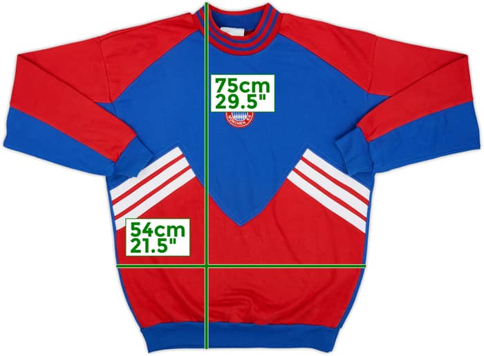1993-95 Bayern Munich adidas Sweat Top - 8/10 - (M)