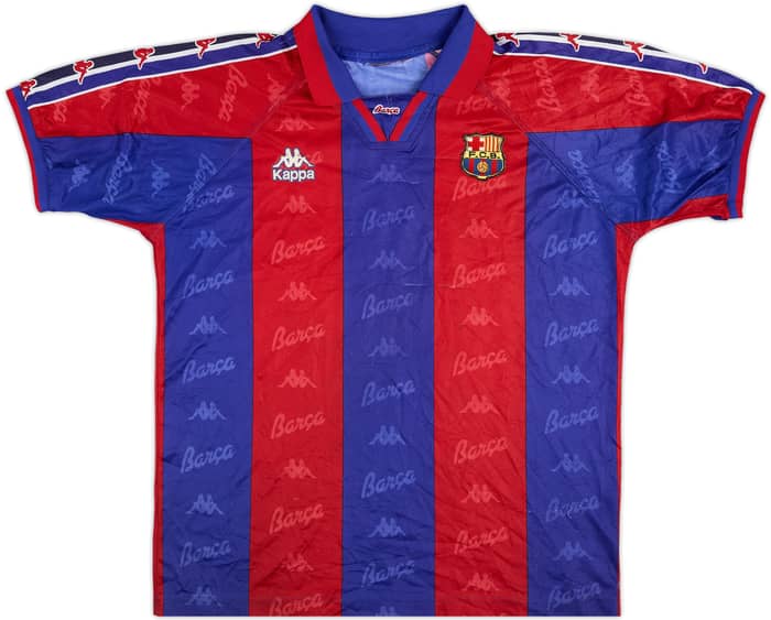 1995-97 Barcelona Home Shirt de la Pena #23 - 4/10 - (L)