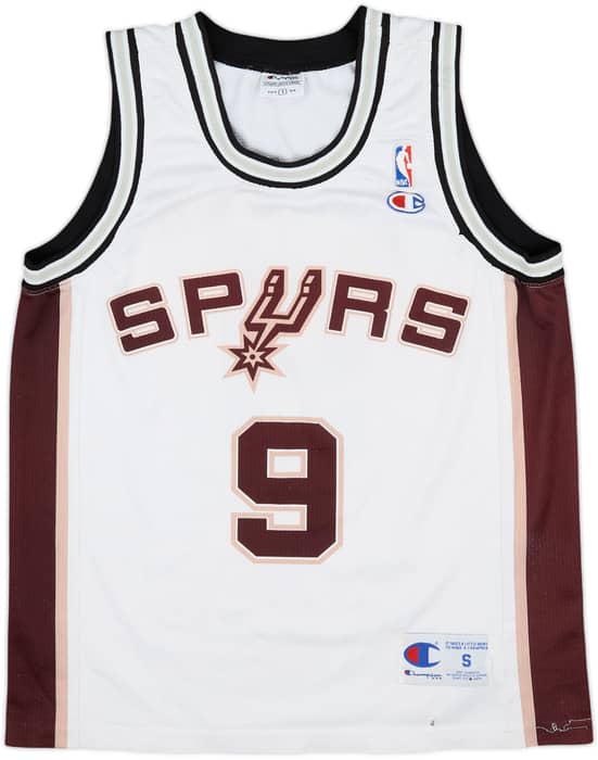 2002-10 San Antonio Spurs Parker #9 Champion Home Jersey - 4/10 - (S)